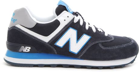 New Balance 574 Navy Sneakers in Blue for Men (navy) | Lyst