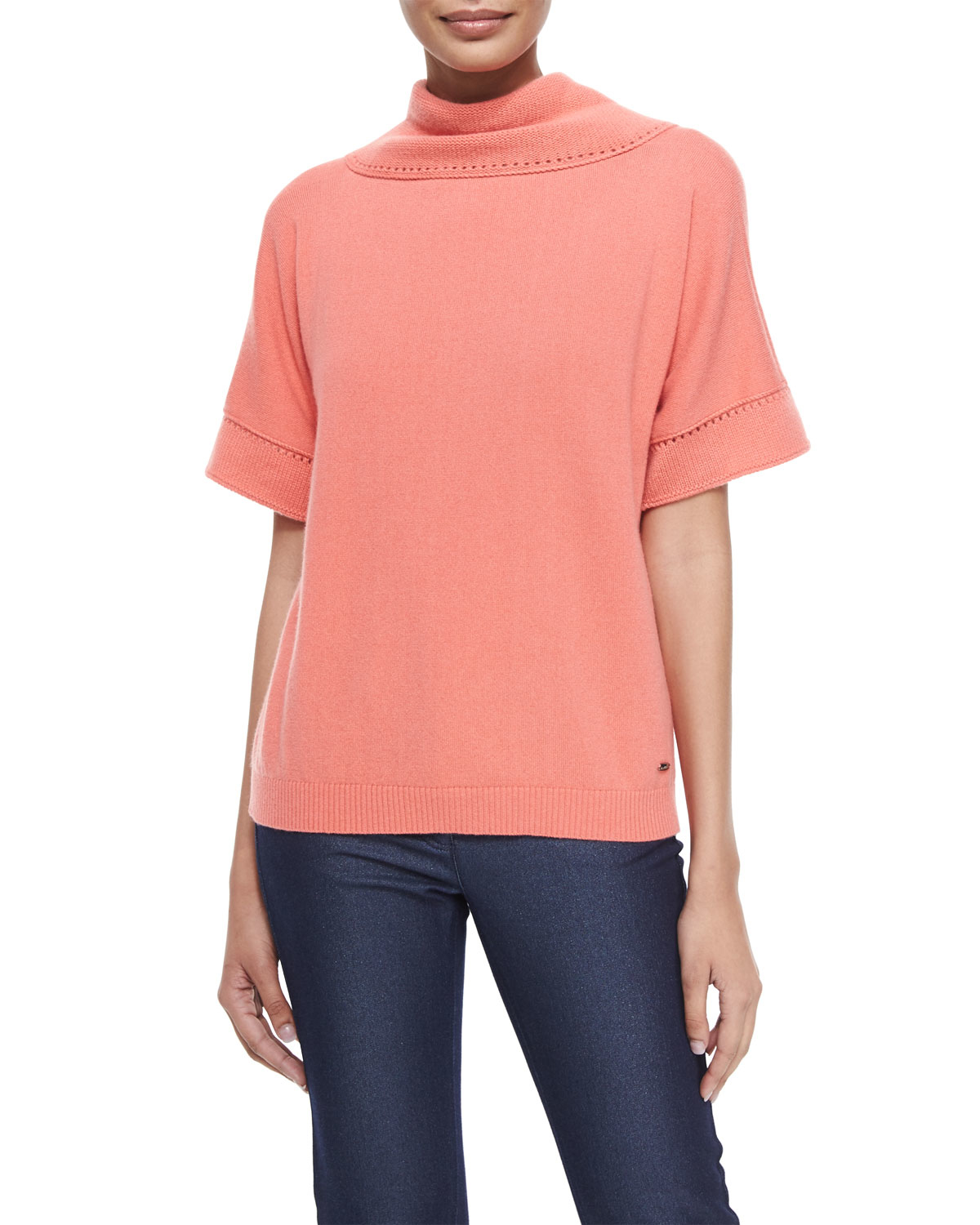 short sleeve cashmere jumper