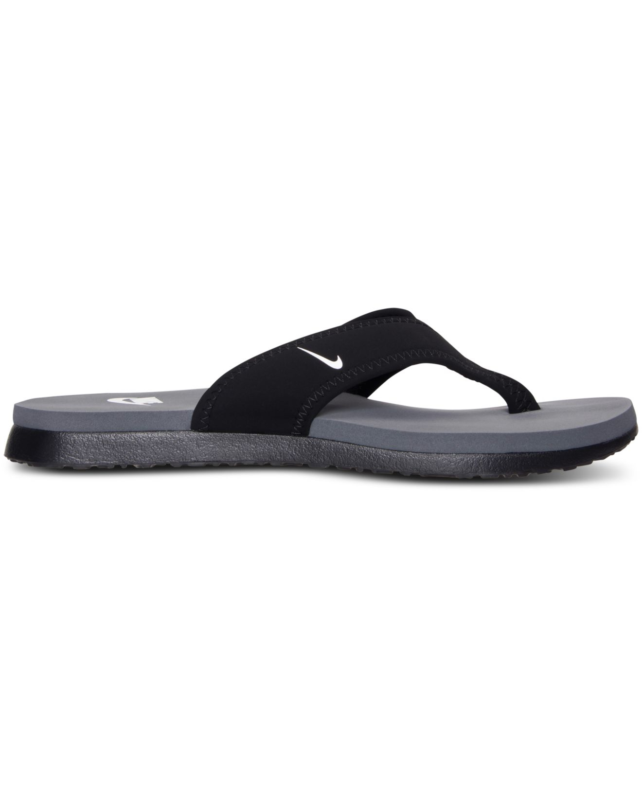 Lyst - Nike Men's Celso Plus Thong Sandals From Finish Line in Black ...