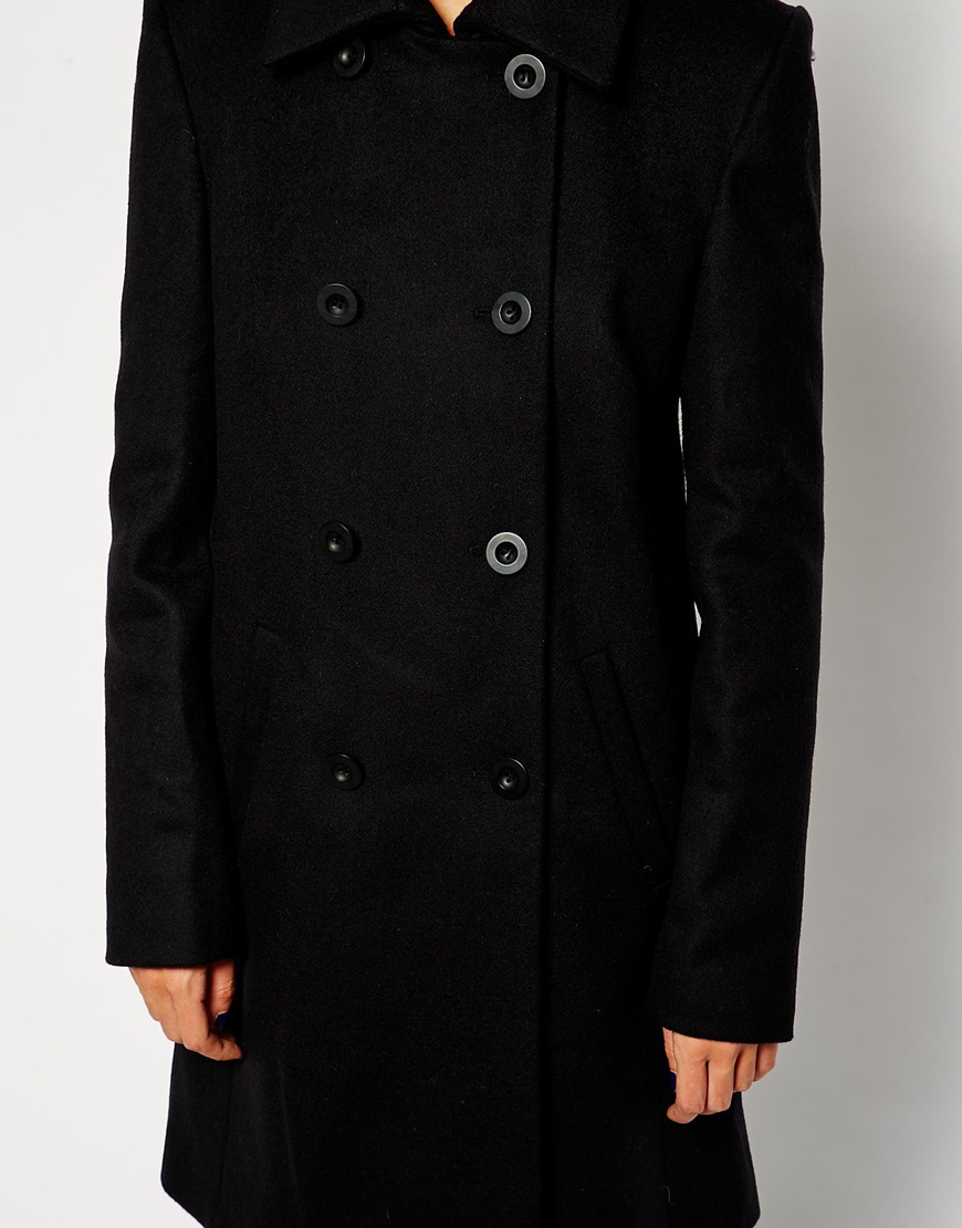 Style Stand Collar Covered On Winter Peacoat Simple Style Stand Collar Covered On Winter Peacoat