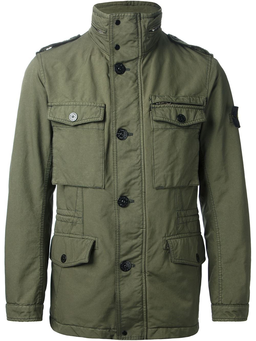 Stone Island Military Jacket in Green for Men - Lyst