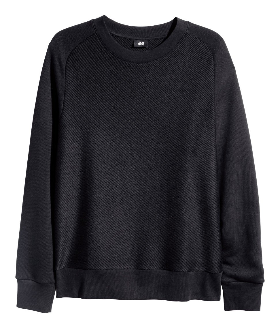 h&m cotton blend sweatshirt