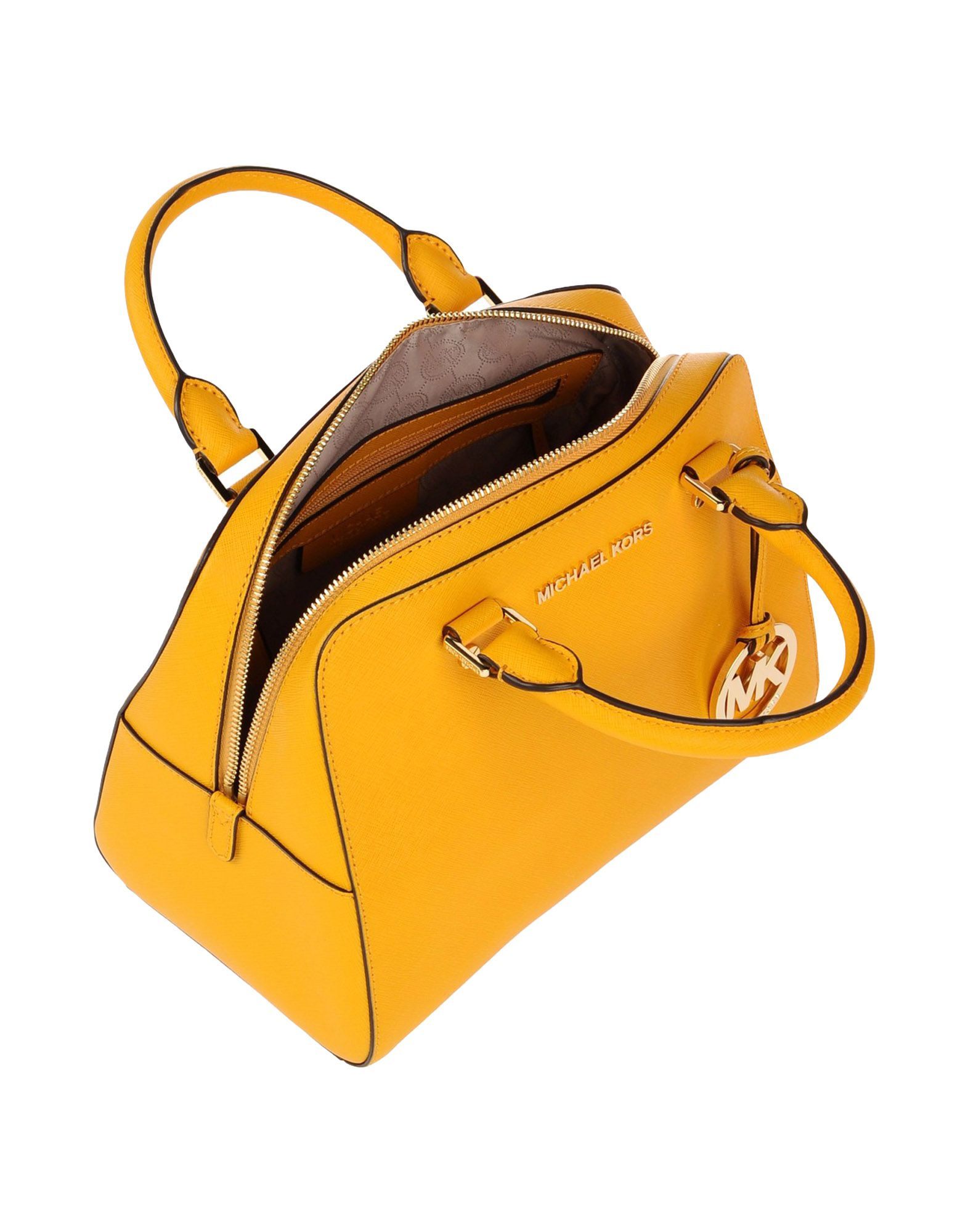 Lyst Michael Kors Handbag In Yellow Gallery