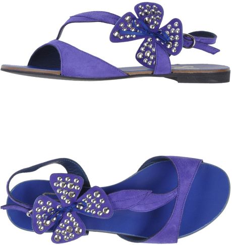 Sgn Giancarlo Paoli Sandals in Blue (Bright blue) | Lyst
