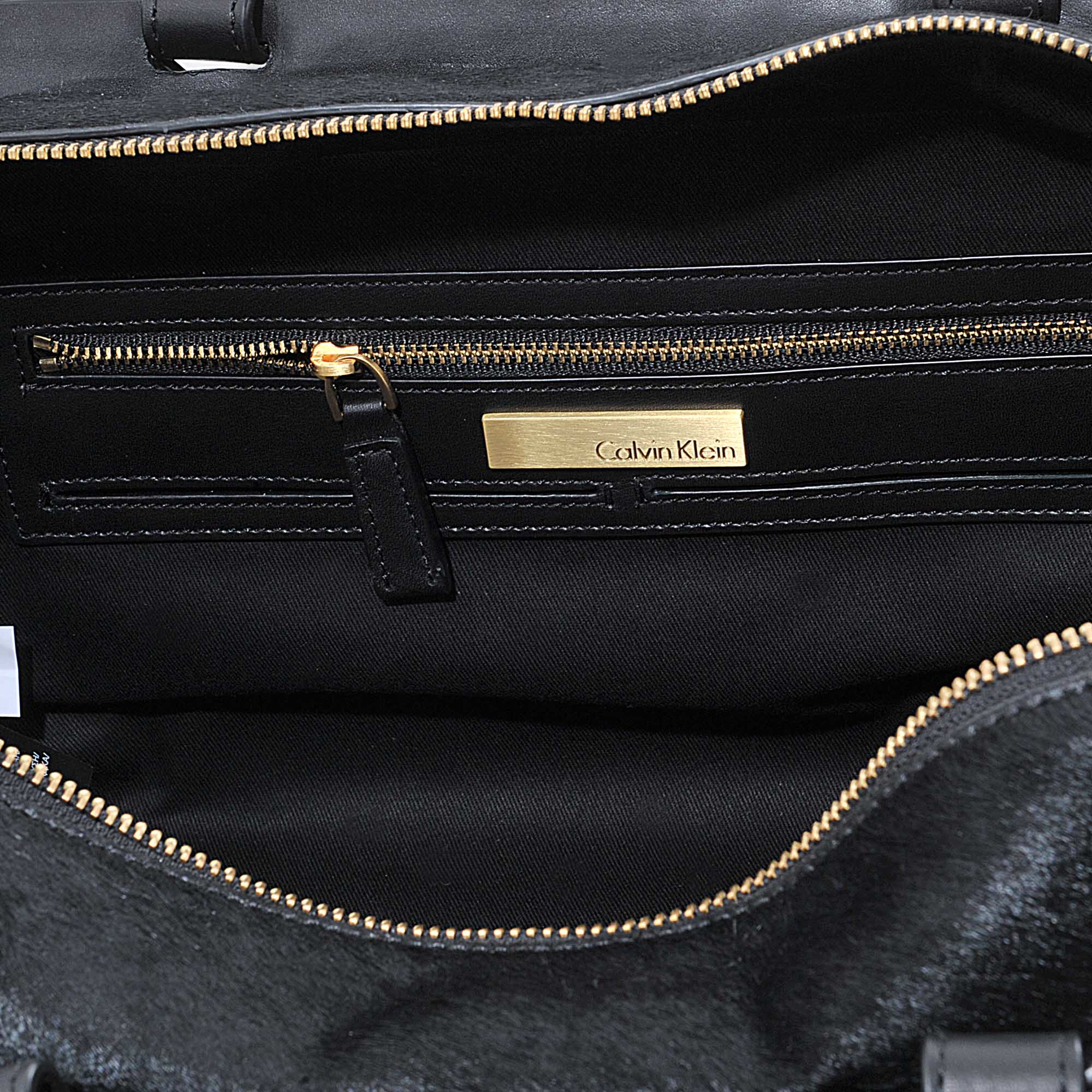 calvin klein black duffle bag