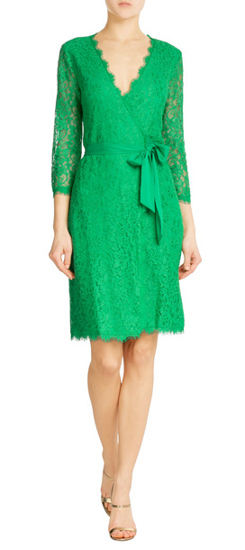 Dvf lace dress green Dvf lace dress green