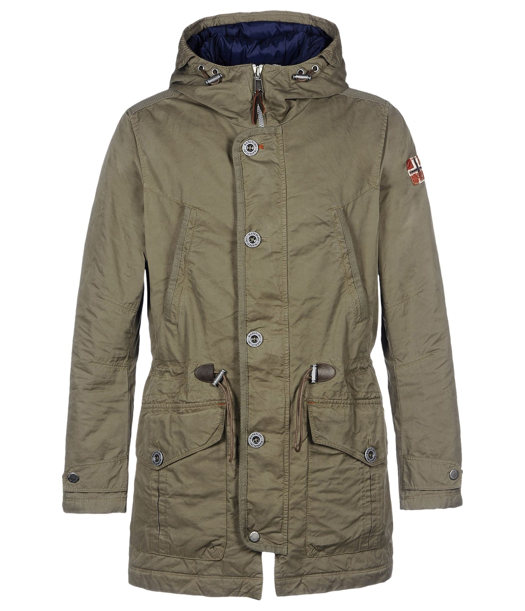 Napapijri Midlength Jacket in Green for Men (Military green) Lyst