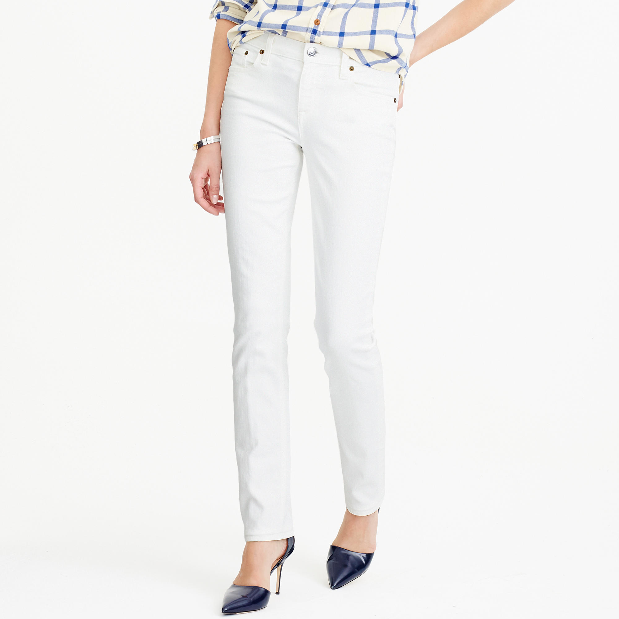J.crew Petite Matchstick Jean In White in White | Lyst