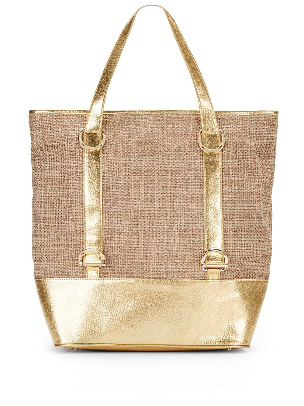 Lyst - Ivanka Trump Alexis Faux Leather Beach Bag in Natural