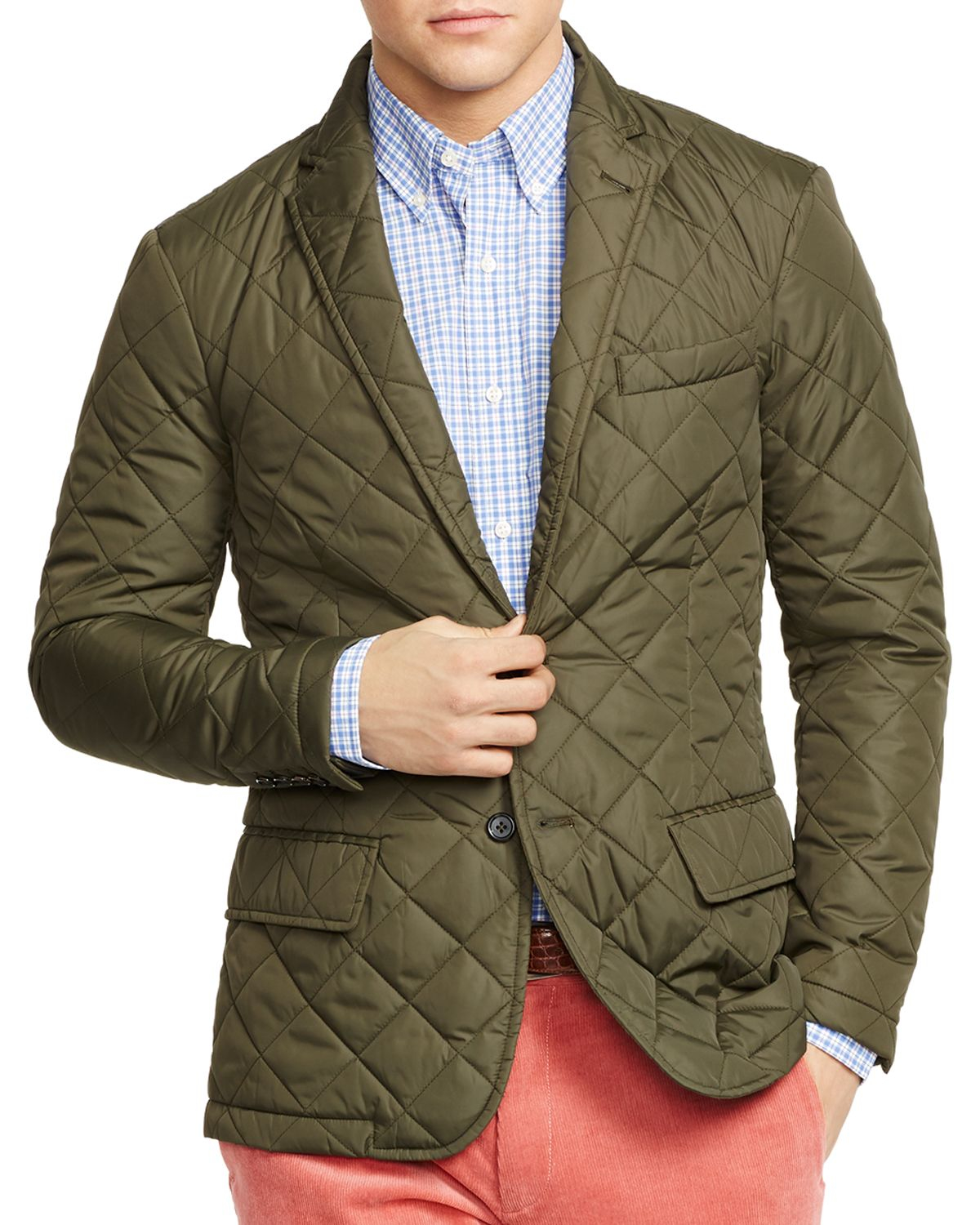 Lyst - Ralph lauren Polo Quilted Sport Coat in Green for Men