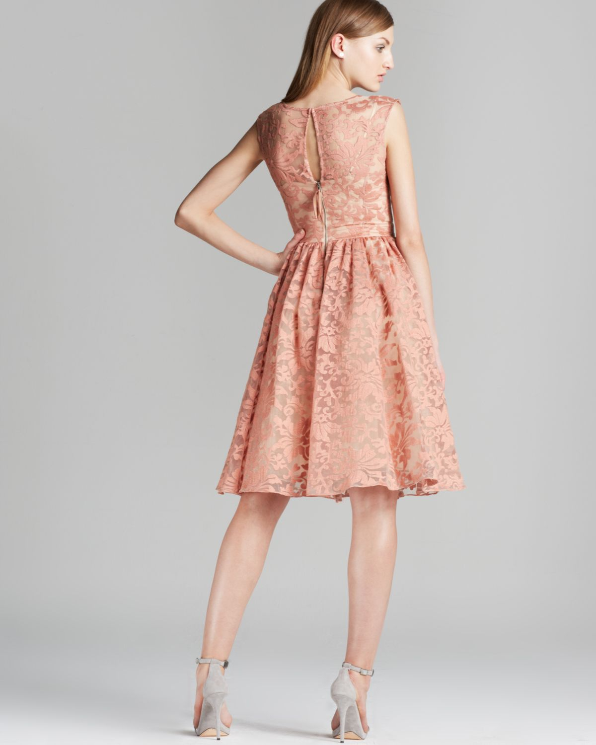 Lyst Tracy Reese Dress Dolce Vita Embroidered Organza Lace Fit Gallery