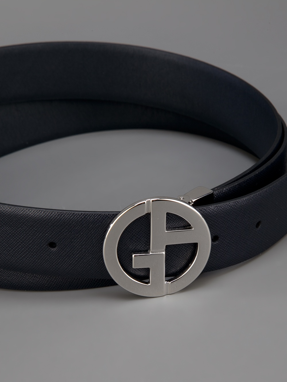 Giorgio armani Logo Belt in Blue for Men | Lyst