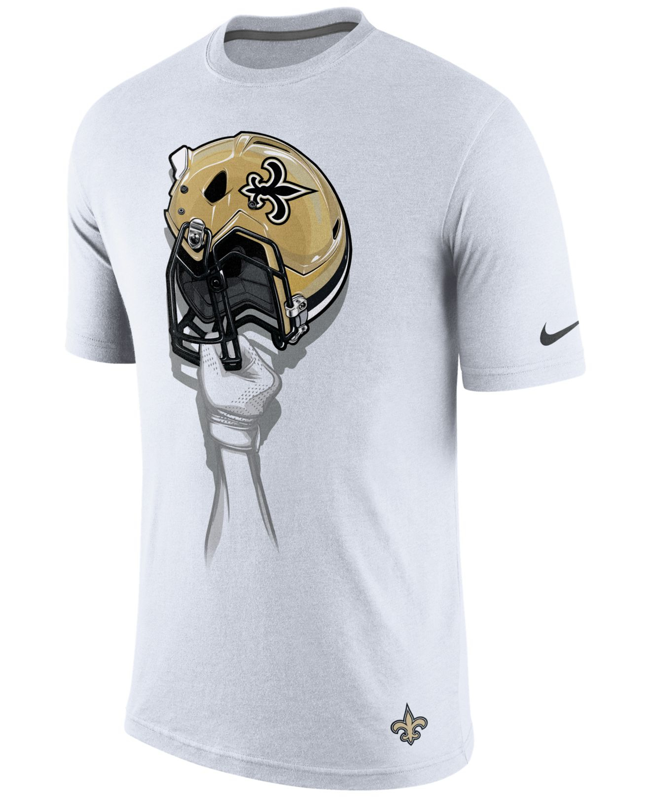 Lyst - Nike Men's New Orleans Saints Helmet T-shirt in White for Men