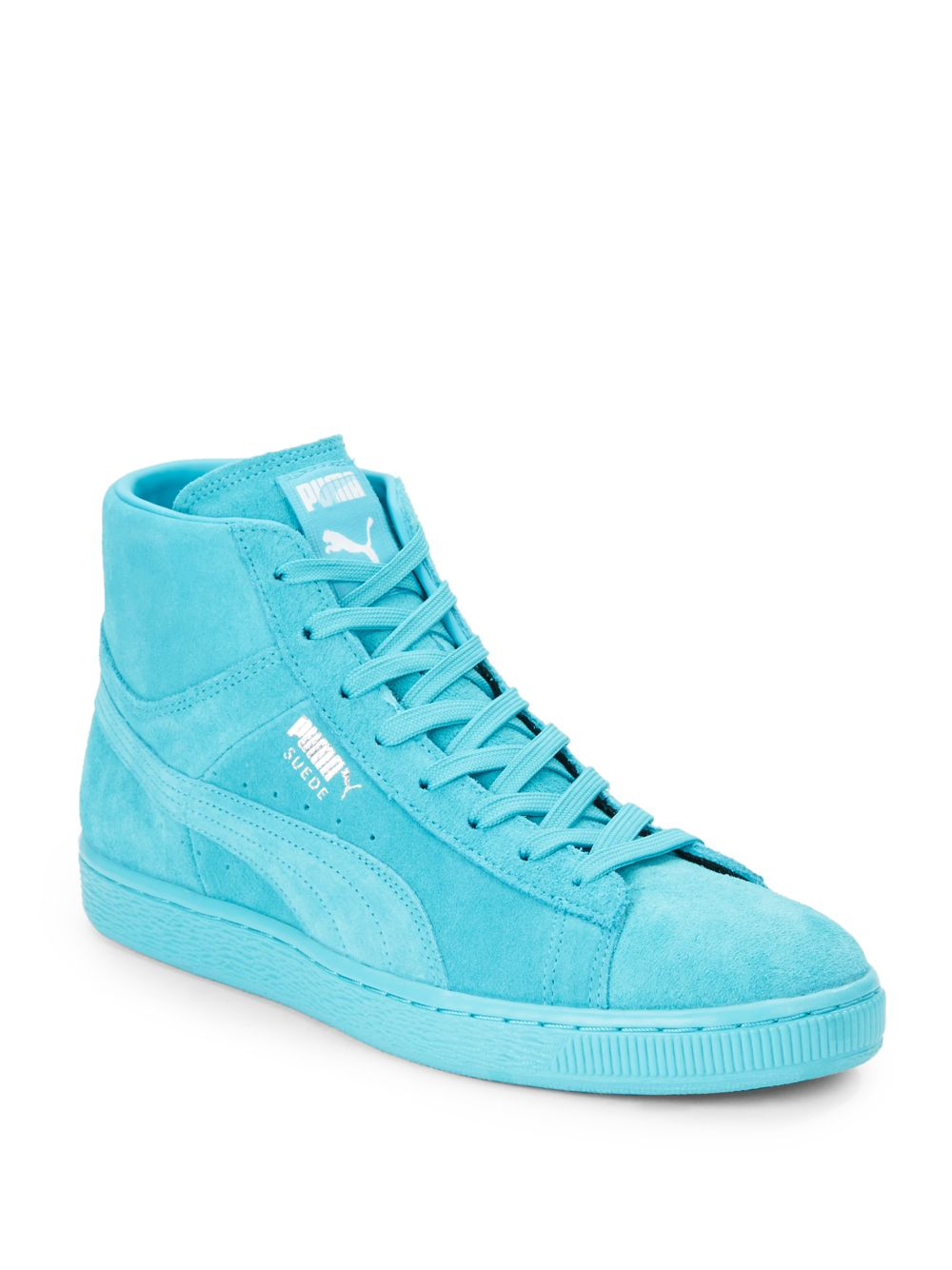 Lyst - Puma Suede Mid Classic High-Top Sneakers in Blue for Men