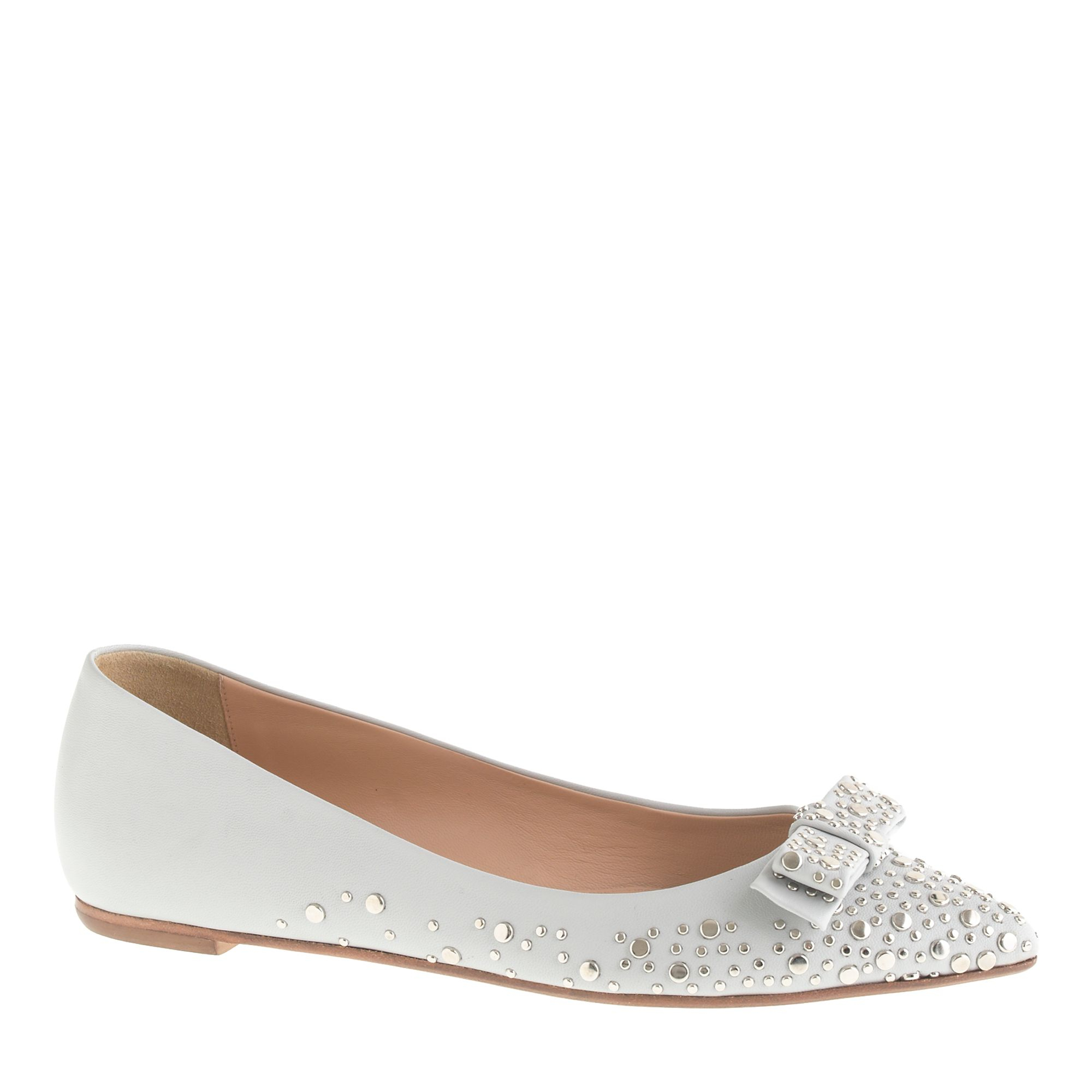 j crew flats with bow