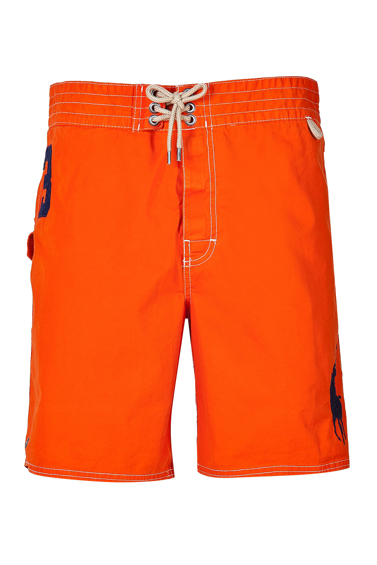 Ralph Lauren Blue Label Logo Board Shorts in Orange for Men (blue) | Lyst