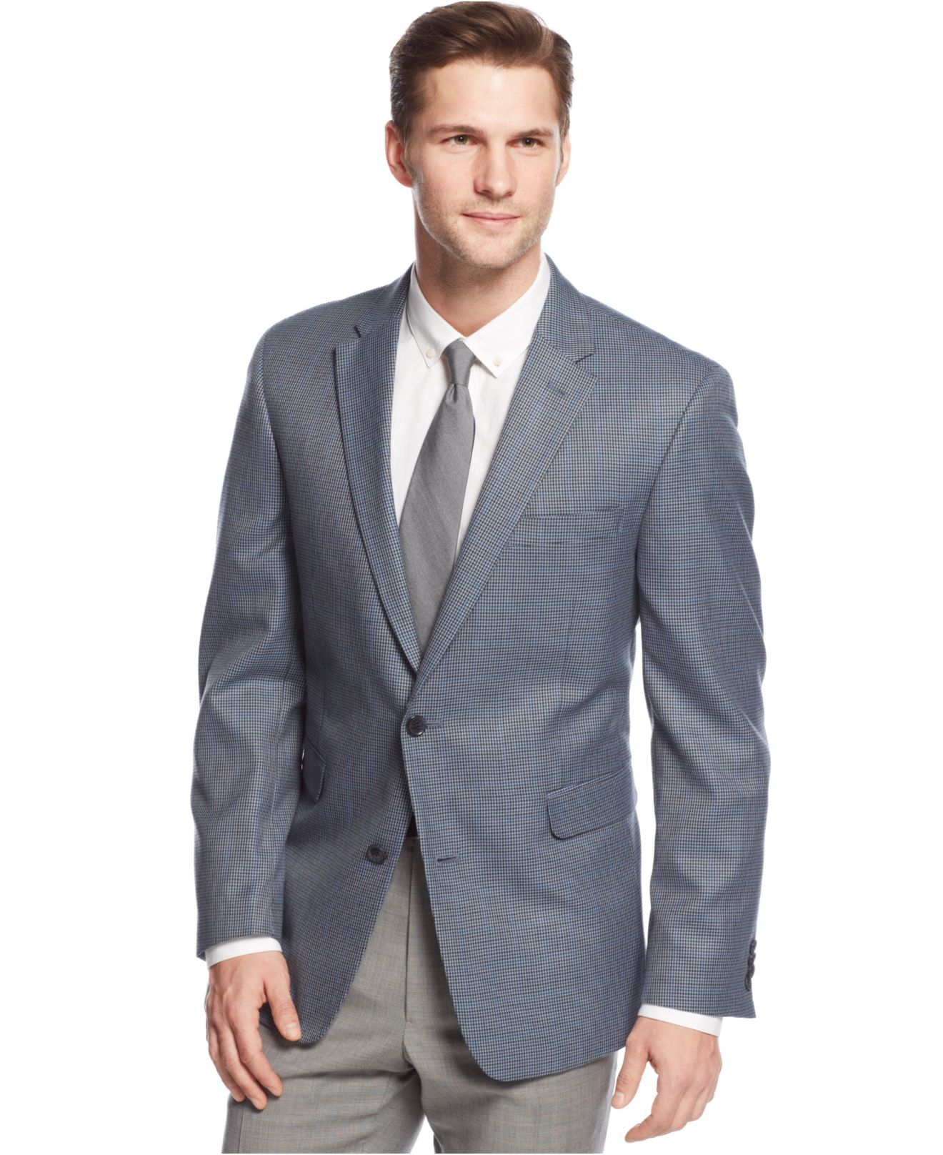 Lyst - Tommy Hilfiger Trim-fit Houndstooth Windowpane Sport Coat in ...