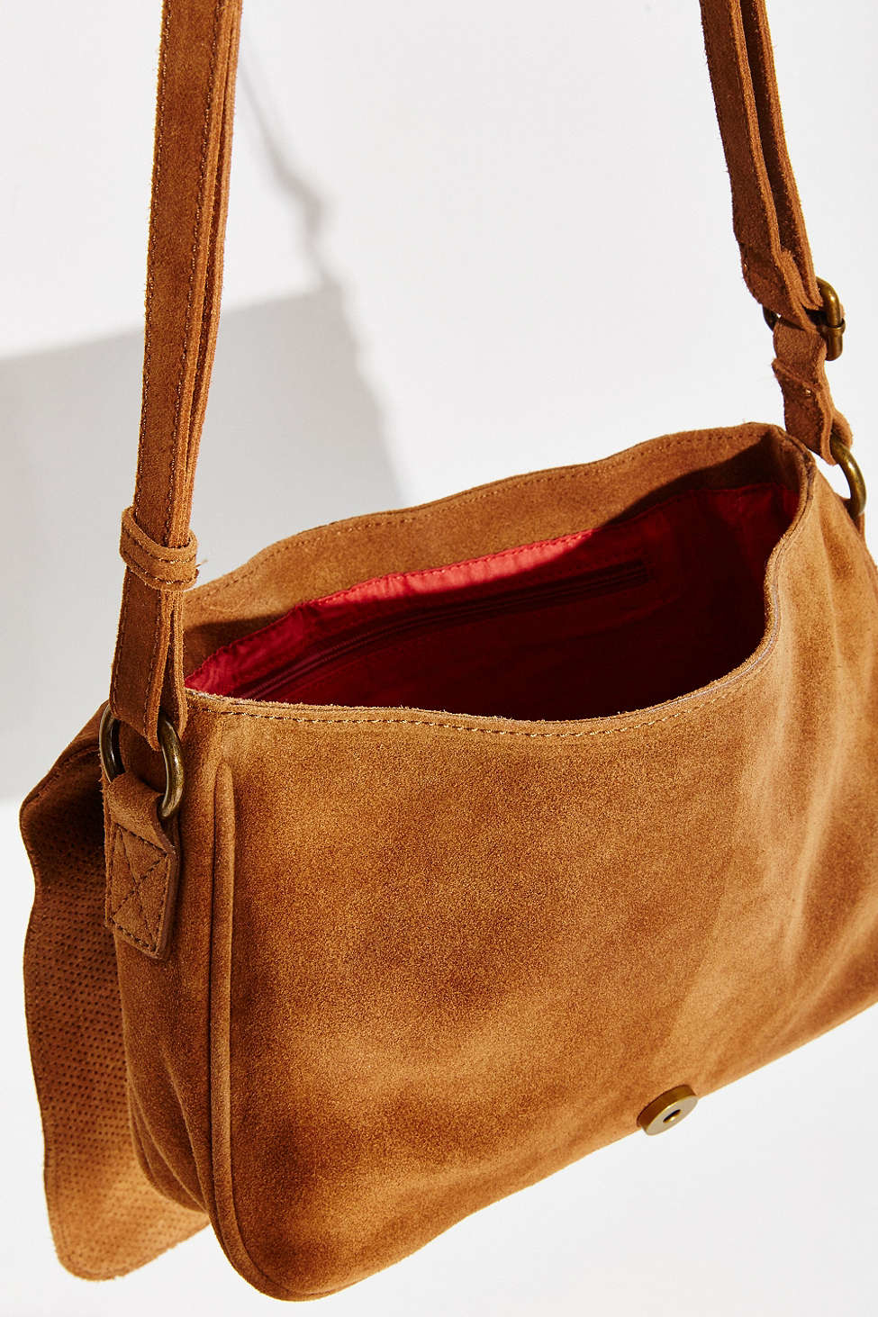 mens suede messenger bag