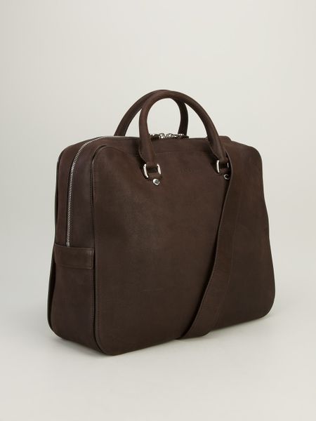 Orciani Leather Briefcase in Brown for Men | Lyst