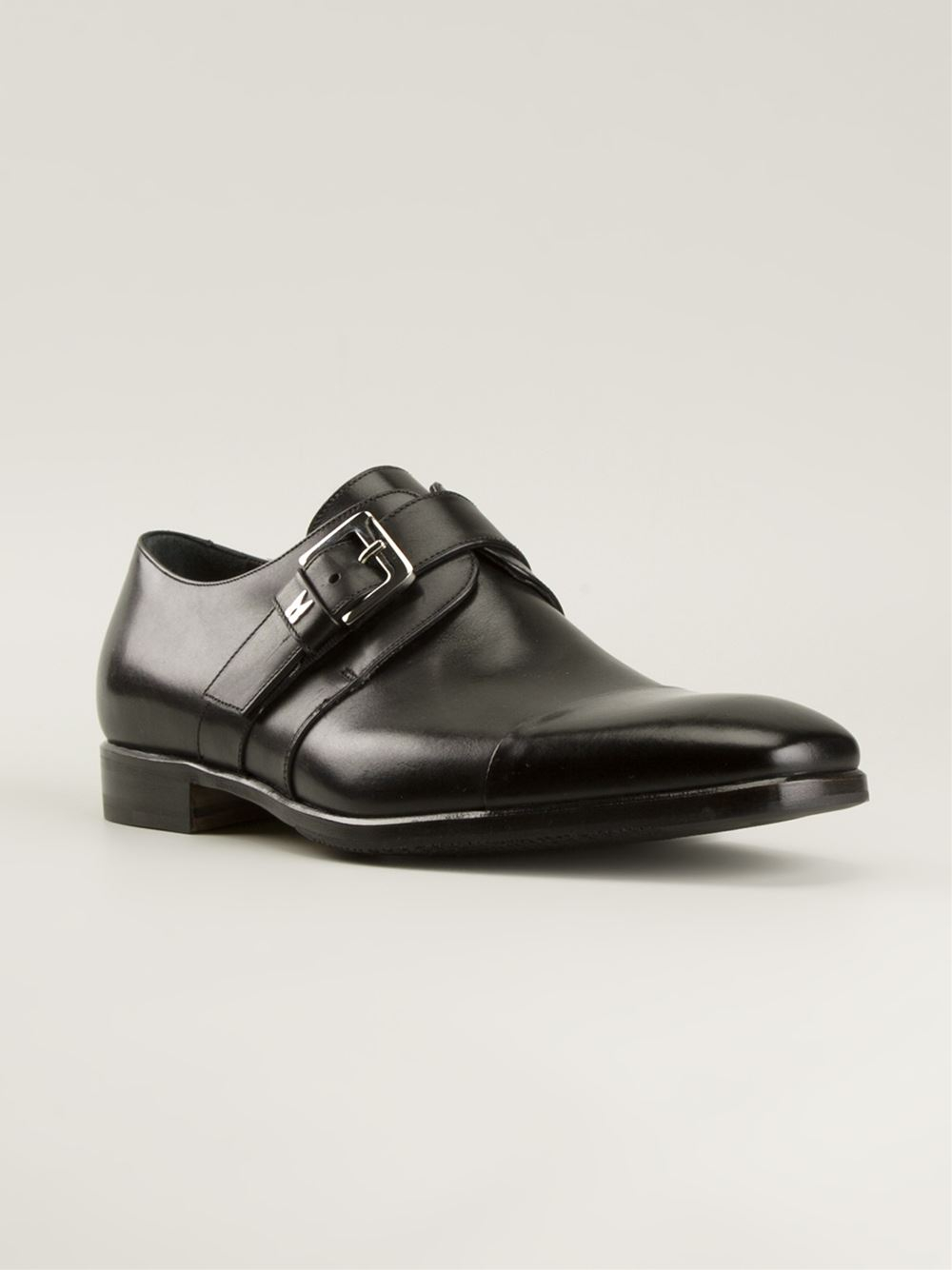 men's black monk strap shoes