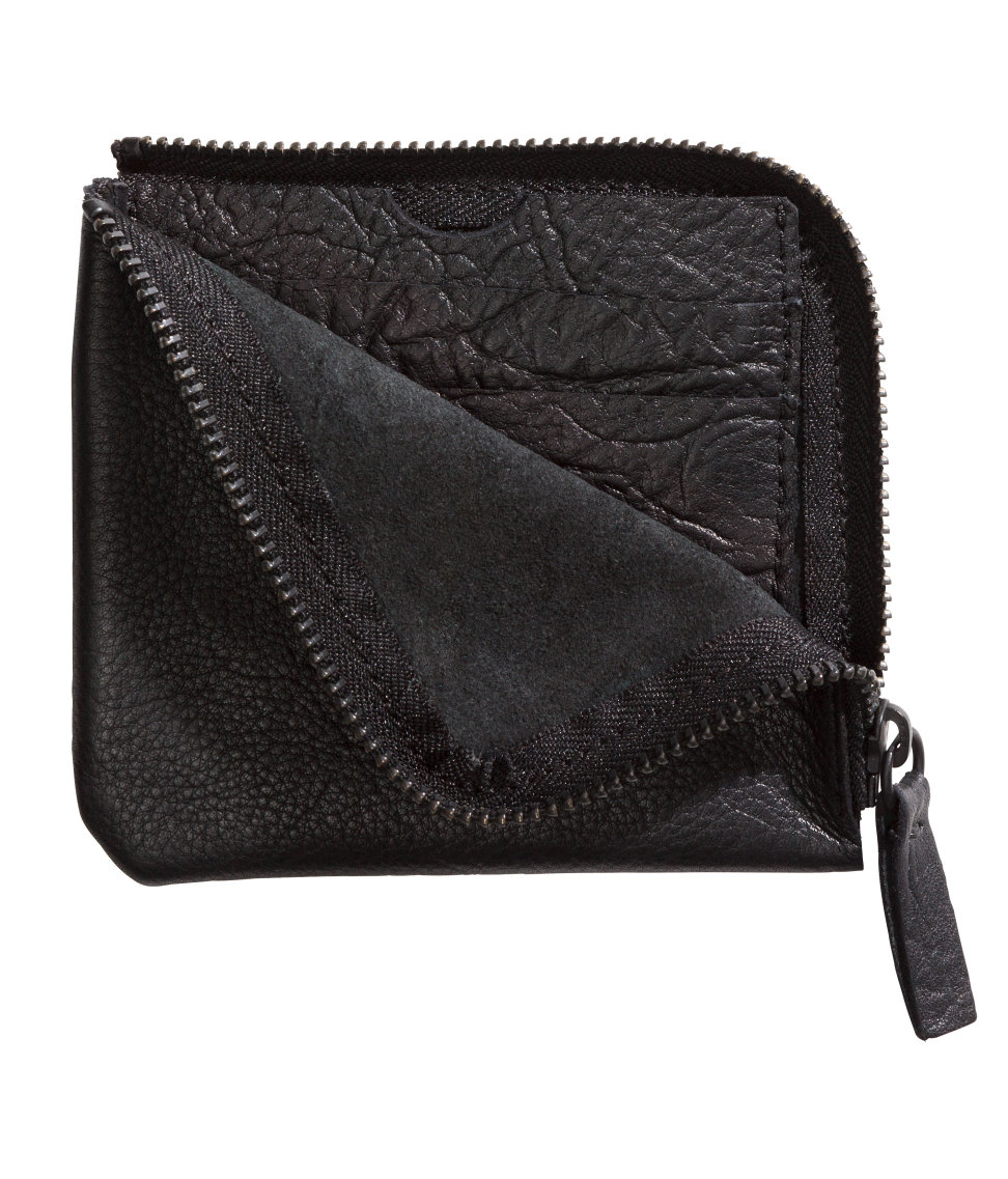 Lyst H&M Leather Wallet in Black for Men
