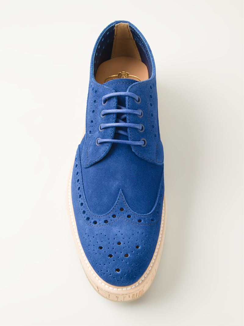 Church's Cork Sole Brogues in Blue Lyst