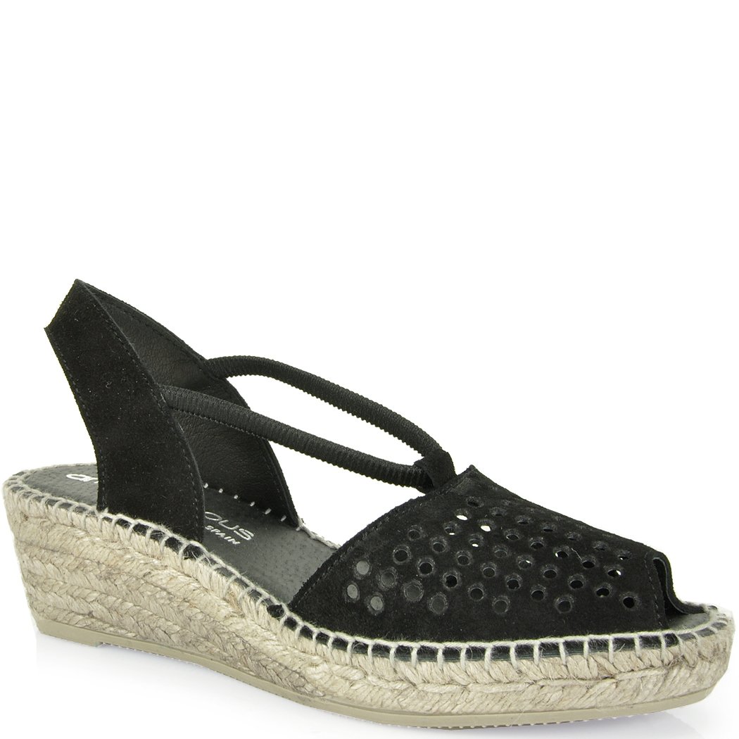 Lyst - Andre Assous Connie - Wedge Espadrille in Black