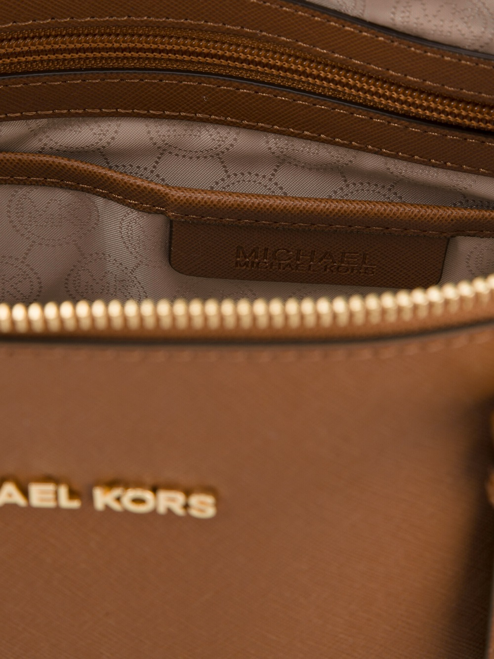 brown michael kors jet set tote