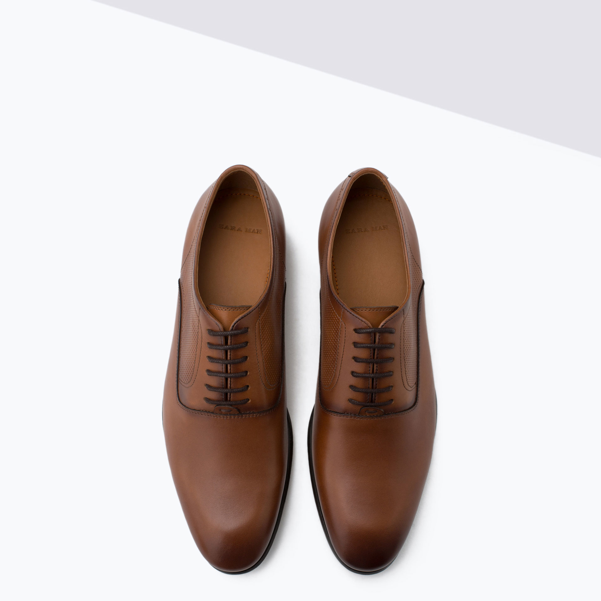 Zara Dressy Leather Shoes in Brown for Men | Lyst