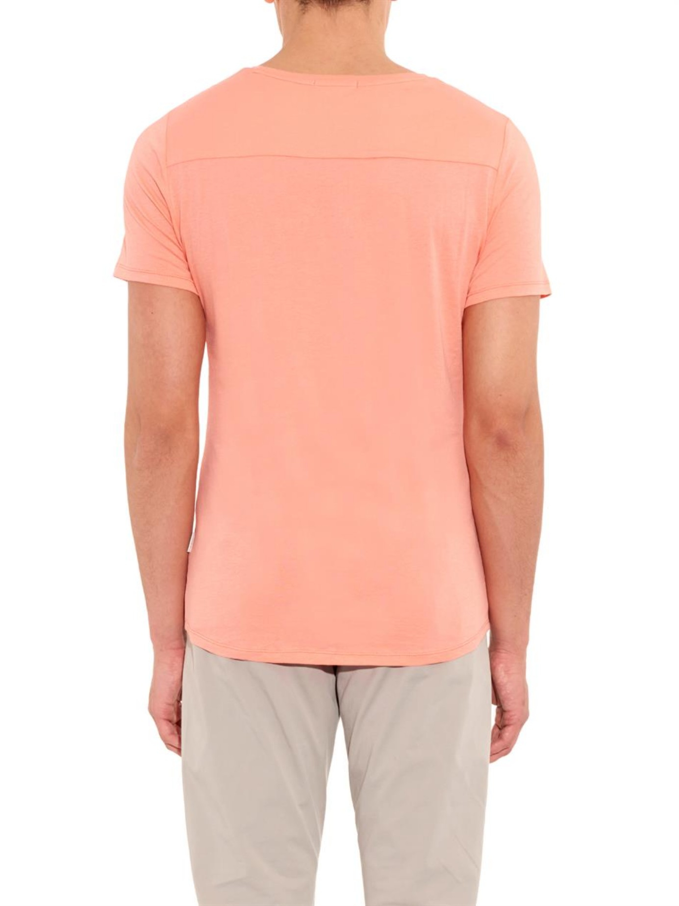 Lyst - Onia Joey Pocket T-Shirt in Orange for Men1385 x 1847