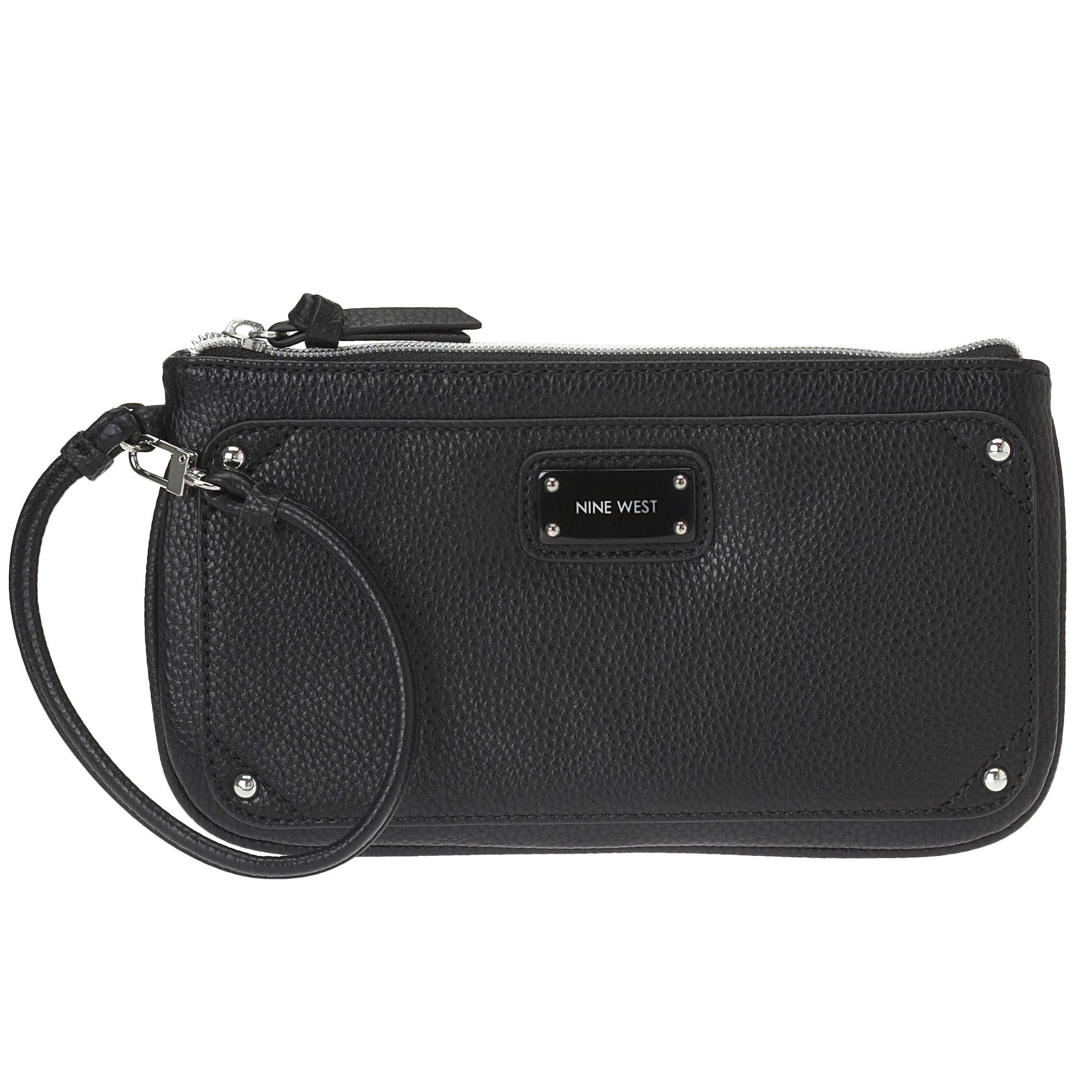 Nine West Double Vision Wristlet in Black (BLACK SYNTHETIC) | Lyst