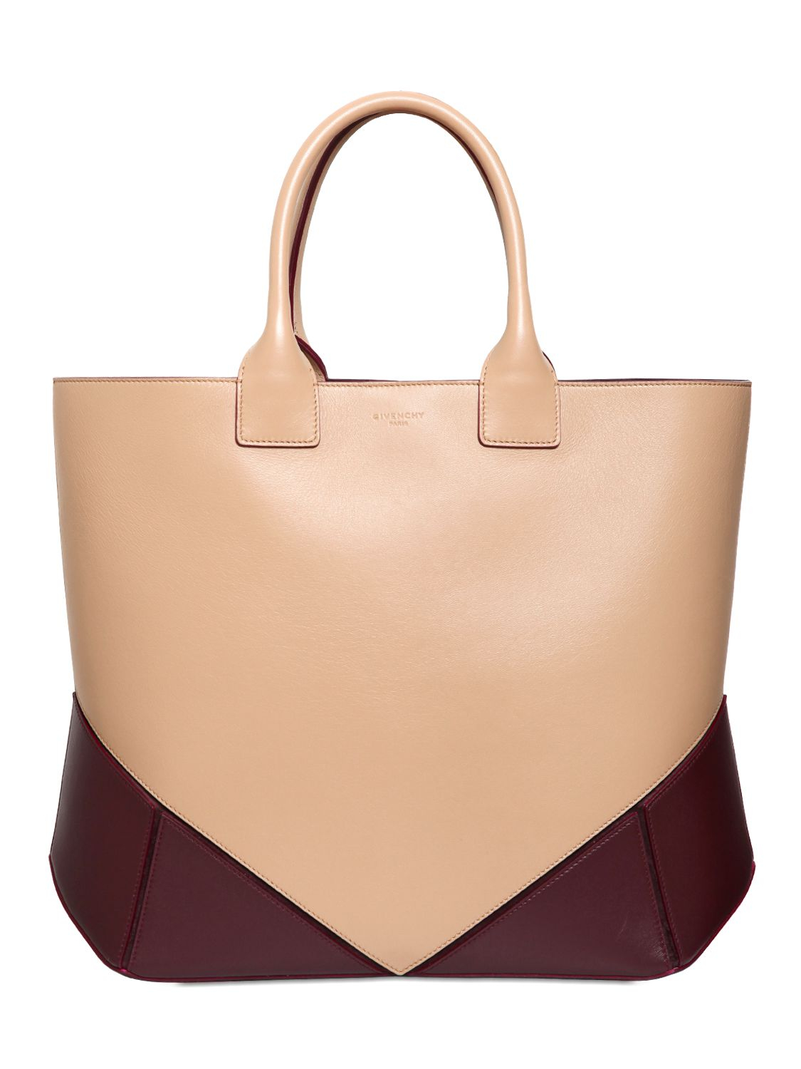 Givenchy Easy Two Tone Nappa Leather Tote Bag in Natural | Lyst