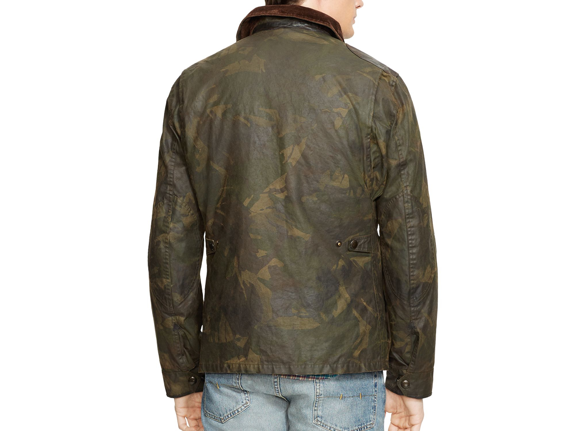 Ralph lauren Polo Camo Oilcloth Hunting Jacket in Green for Men | Lyst