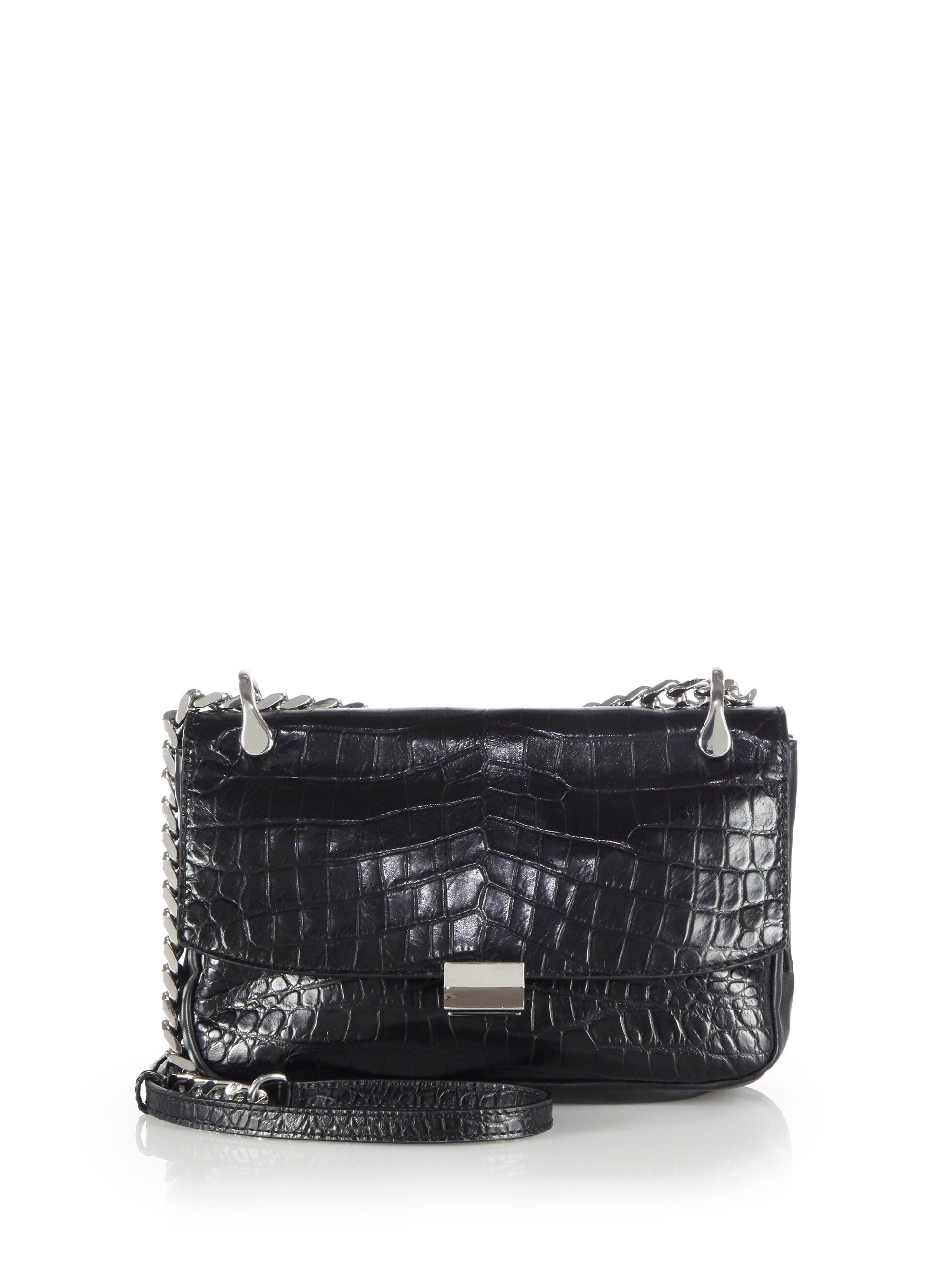 carson croc embossed leather crossbody bag