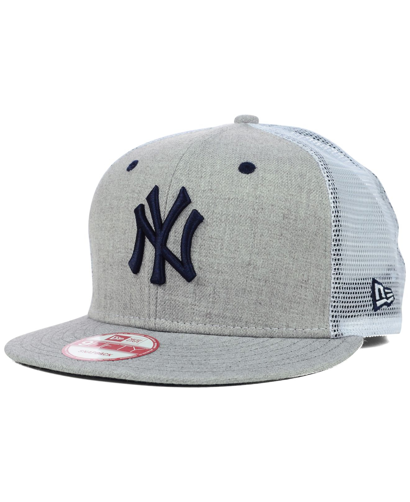Lyst - Ktz New York Yankees Heather Trucker 9fifty Snapback Cap in Gray ...