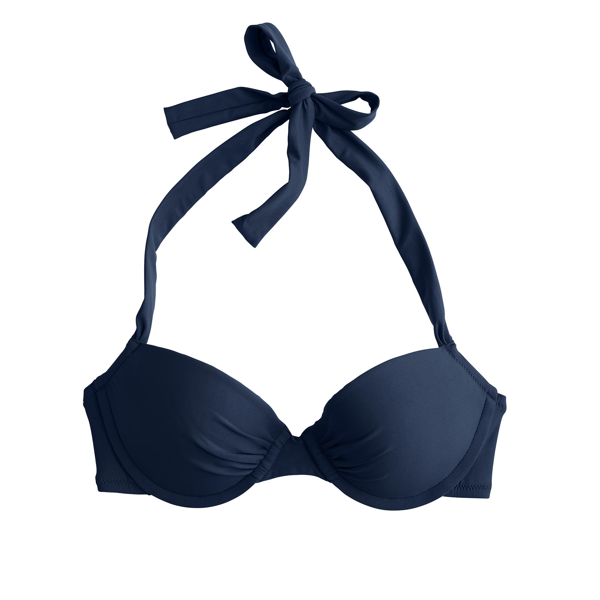 Lyst - J.Crew Underwire Halter Bikini Top in Blue