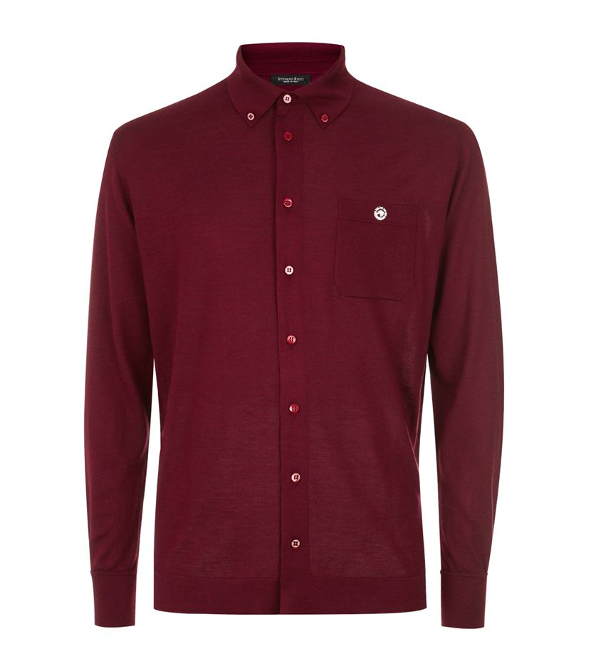 Stefano Ricci Silk And Cashmere Shirt in Red for Men | Lyst