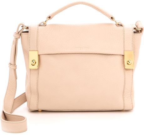 See By Chloé Jill Medium Satchel With Cross Body Strap - Beluga in Pink ...