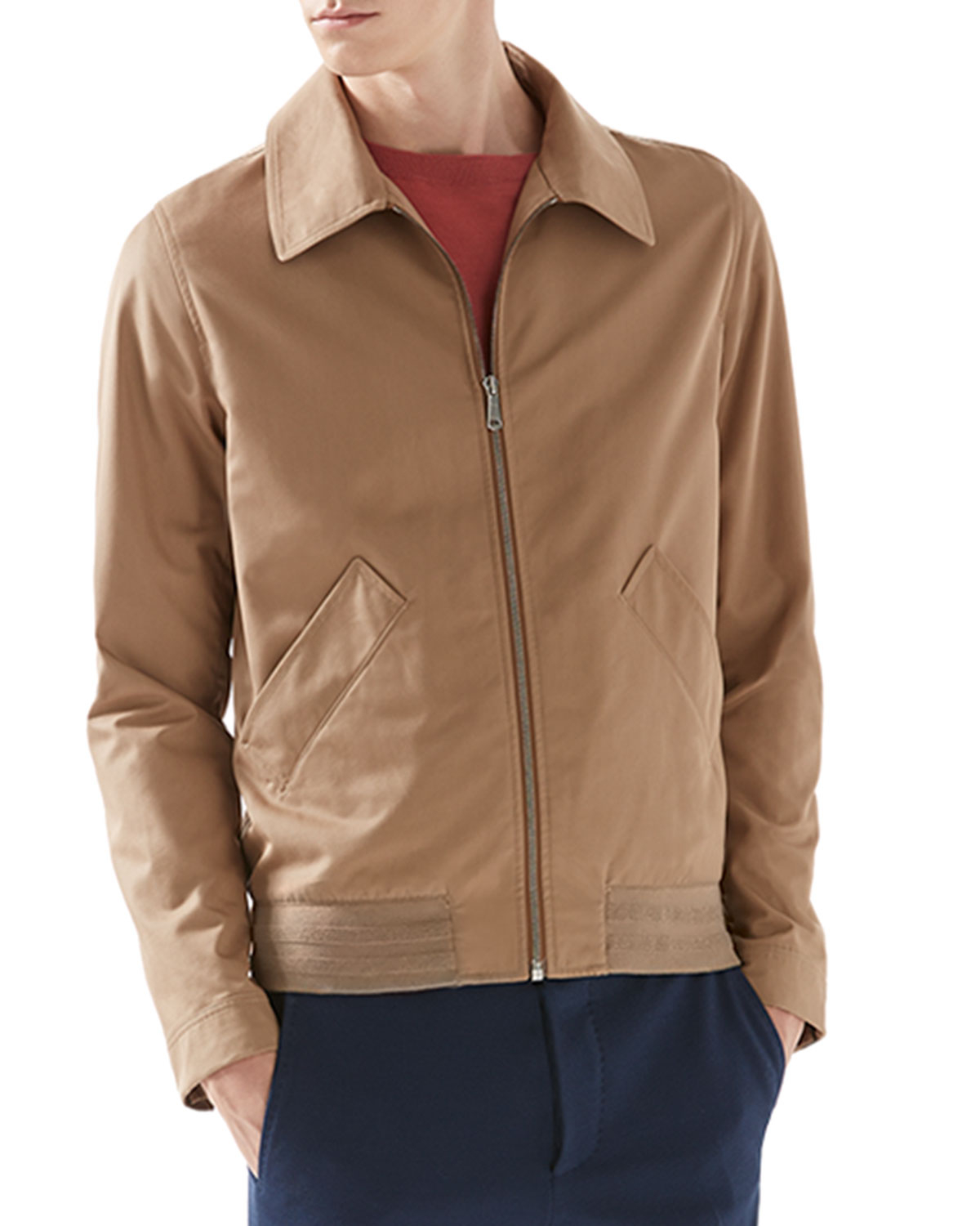 Lyst Gucci Classic Blouson Jacket in Brown for Men