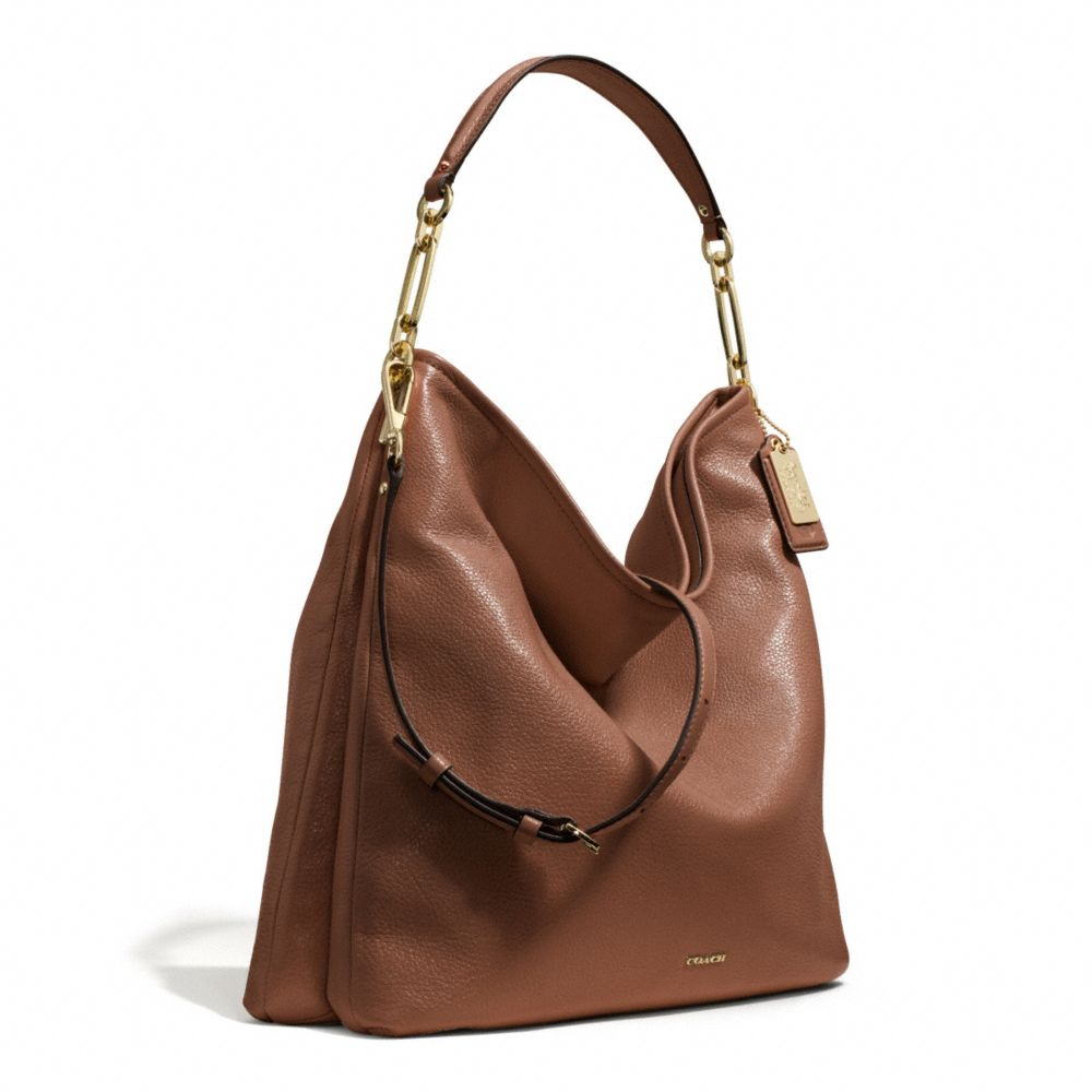 Lyst - Coach Madison Hobo In Leather In Brown