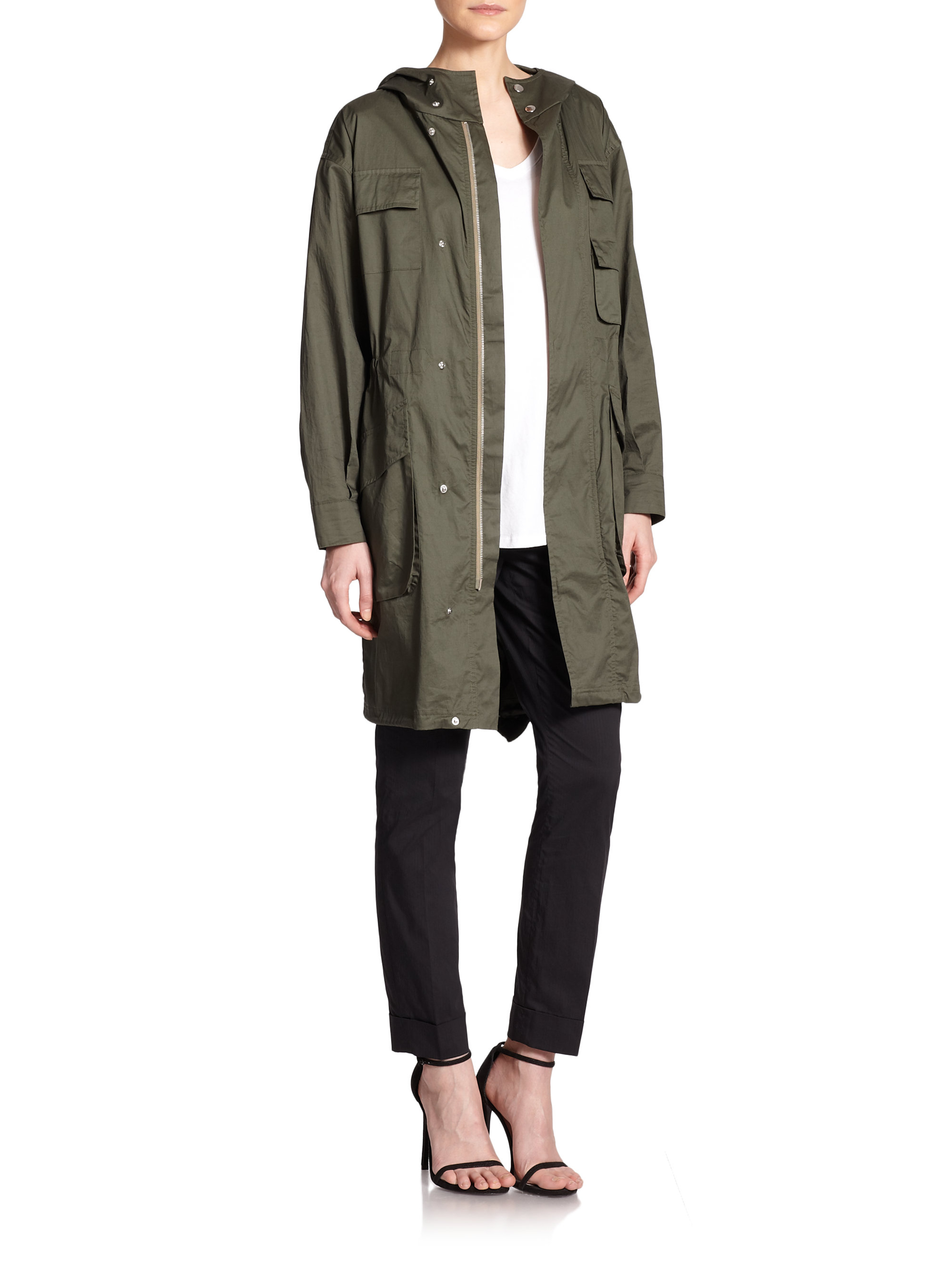 Lyst Atm Oversized Military Jacket in Green