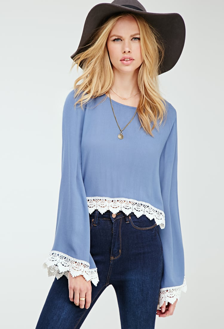 forever 21 crochet top