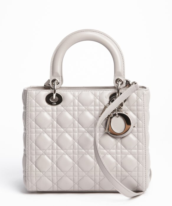 Lyst Dior Grey Cannage Quilted Lambskin Lady Medium Gallery