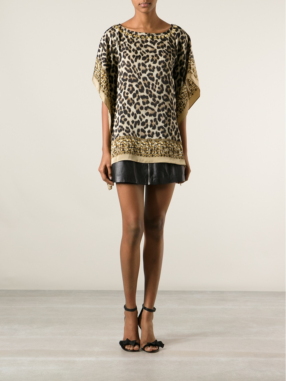 michael kors leopard blouses