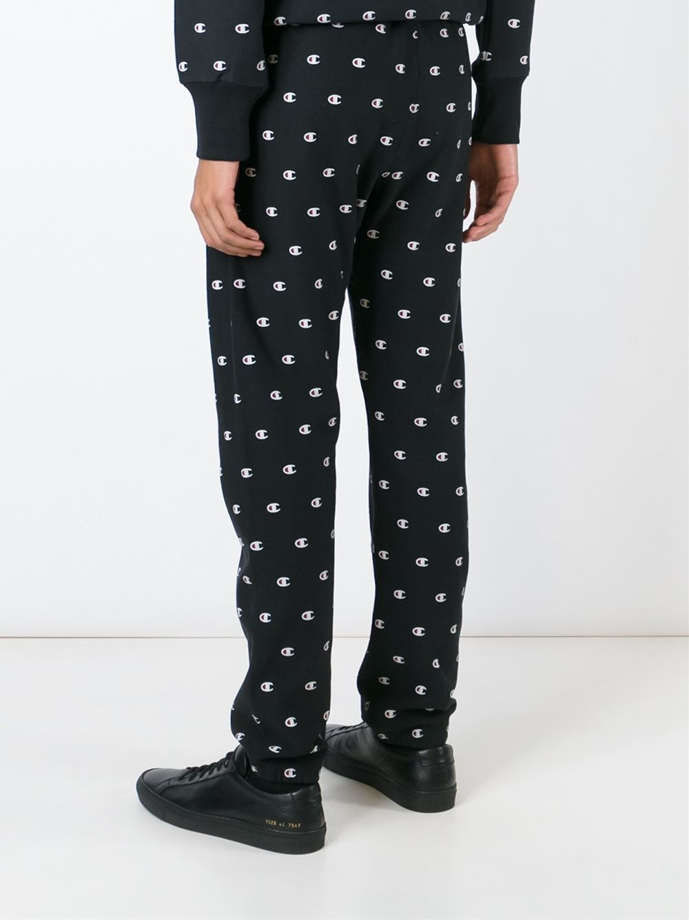 champion black track pants