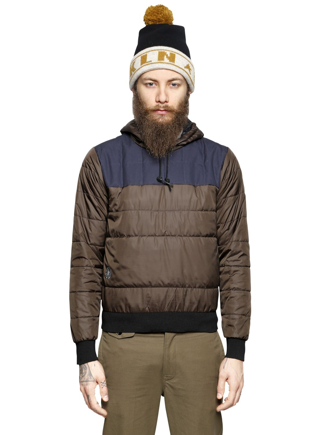 Lyst - Golden Goose Deluxe Brand Hooded Nylon & Cotton Canvas Down ...