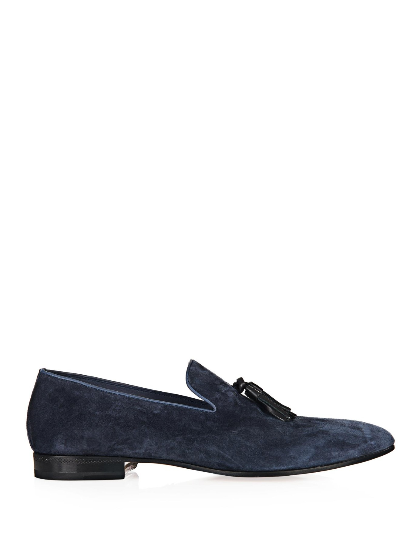sergio loafers sergio leather tassel suede loafers in blue for sergio loafers sergio leather tassel suede loafers in blue for