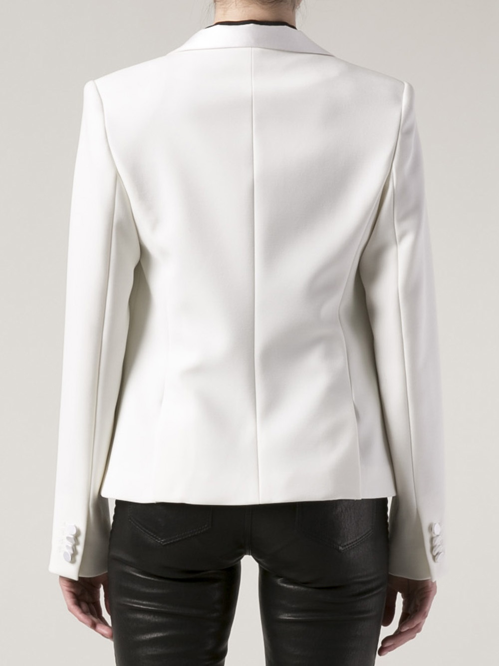 veronica beard white suit