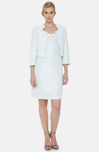 For light blue sheath dress with jacket dresses jacket