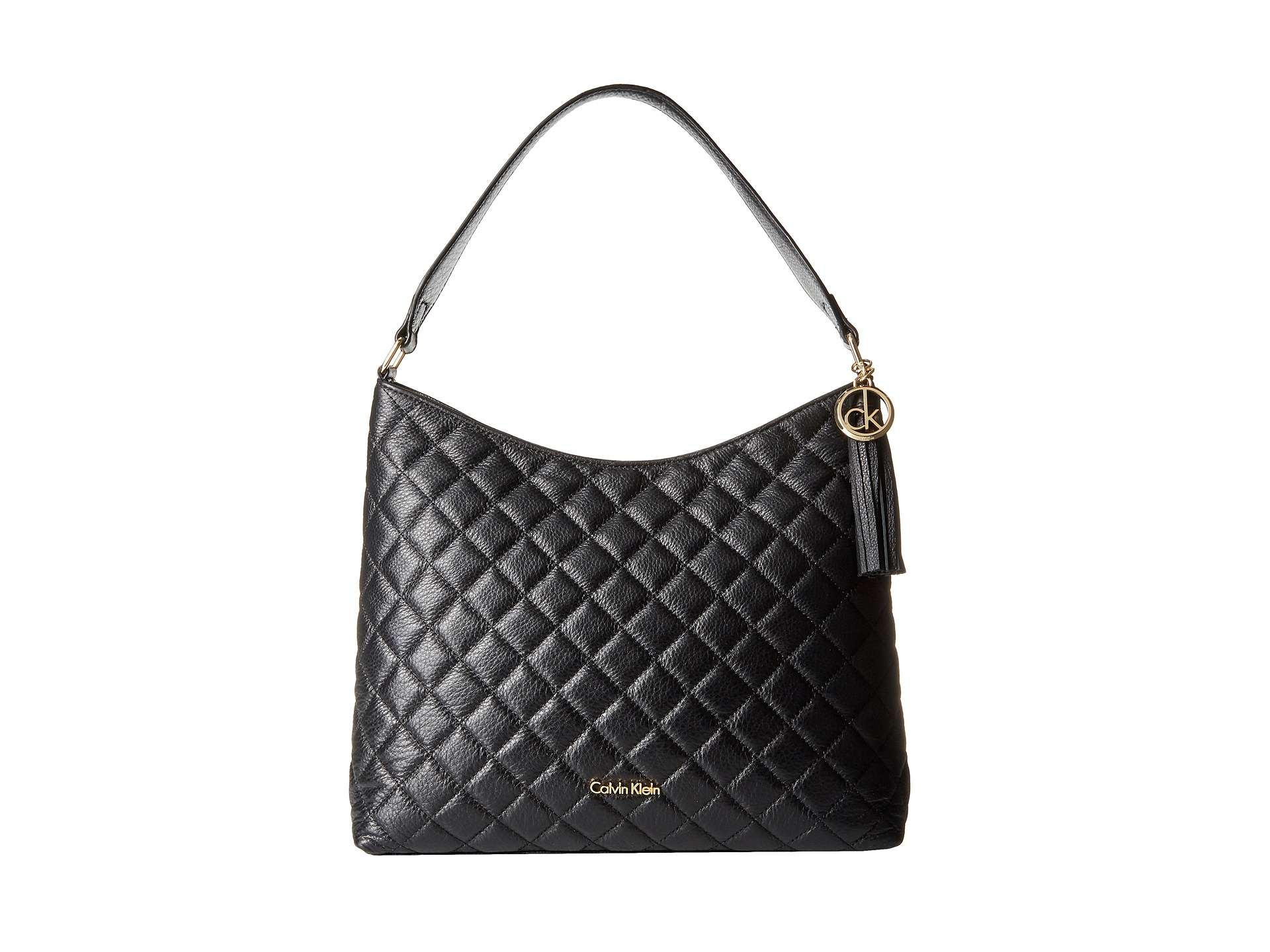 Lyst Calvin Klein Quilted Pebble Hobo In Black